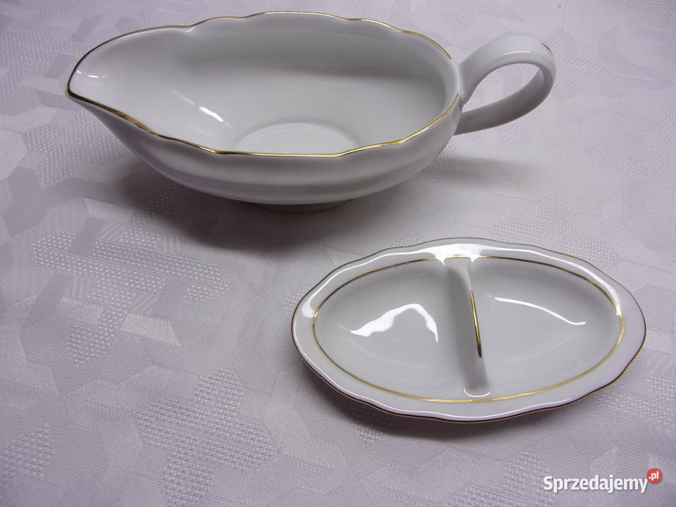 Sosjerka i przyprawnik porcelana Ćmielów ze Warszawa