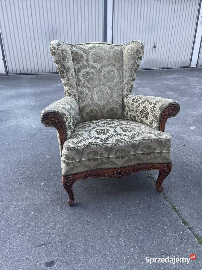 Zabytkowy styl wyjątkowy komplet sofa 2 fotele Białystok