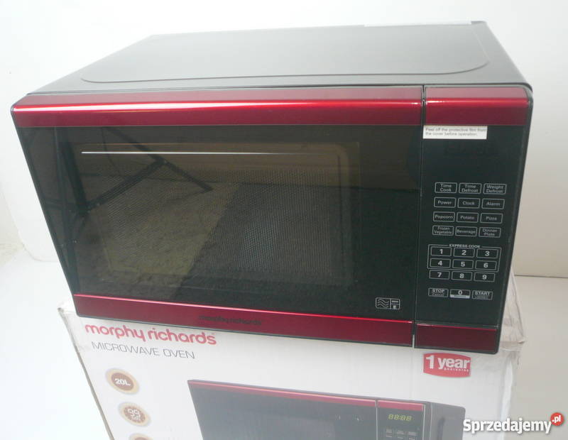 Dotykowa kuchenka mikrofalowa 20L czerwona zachodniopomorskie