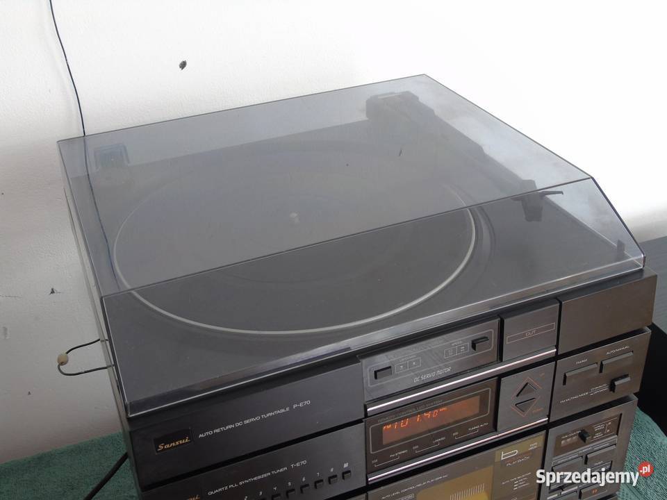 Wieża stereo Sansui z gramofonem korektor AUX Jasło