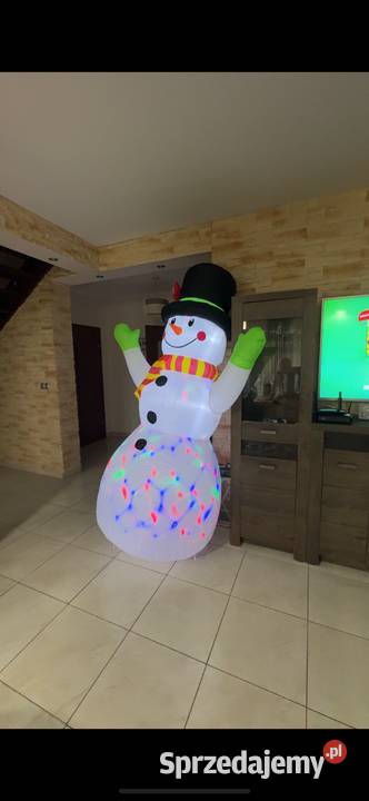 Bałwan LED 24 m z Rotującym Światłem dekoracja Wrocław