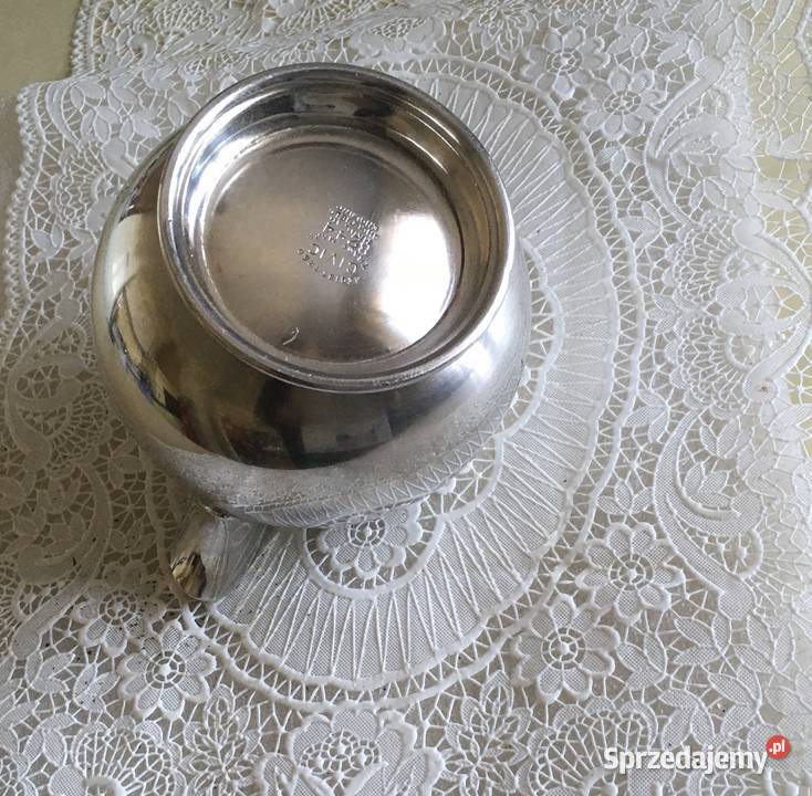 Posrebrzany komplet do kawy 19001940 Kraków