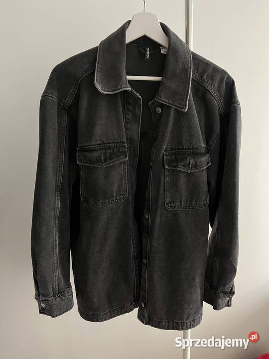Kurtka jeansowa HM oversize czarna 36 Warszawa