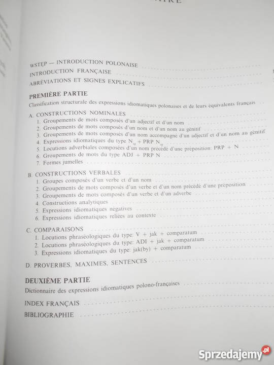 Idiomy polsko francuskie BKochan LZaręba WydPWN Poznań sprzedam