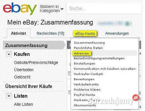 NIEMIECKI EBAY POMOC 724 SPRZEDAŻ blokady limity