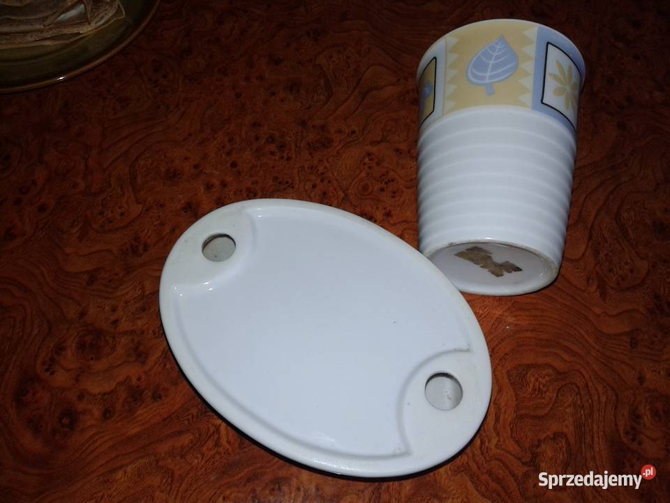 kubek i mydelniczka ceramiczna Targowisko