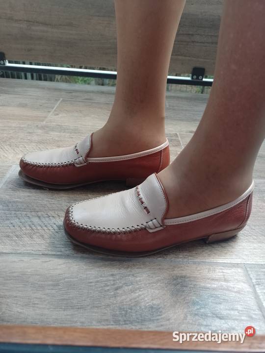 38 Skórzane mokasyny z Madrytu loafersy skóra Kraków
