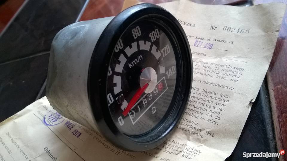 Licznik Wsk 125175 org przebieg PRL Książenice