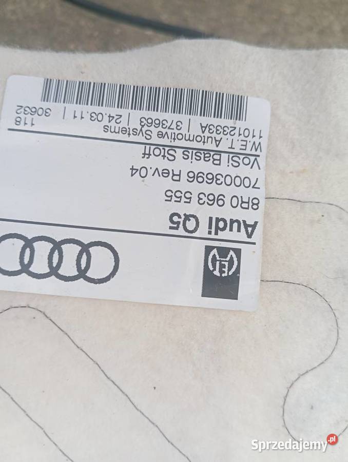 AUDI Q5 MATY GRZEWCZE SIEDZISKO OPARCIE Kobylnica
