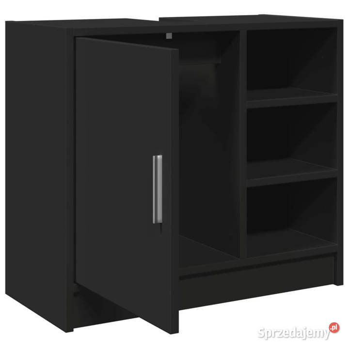 Szafka pod umywalkę czarna 63x29x55 WM848130 Warszawa