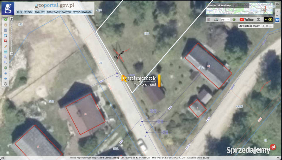 Działka Milwino Długa 1106m2 1106m2 sprzedam