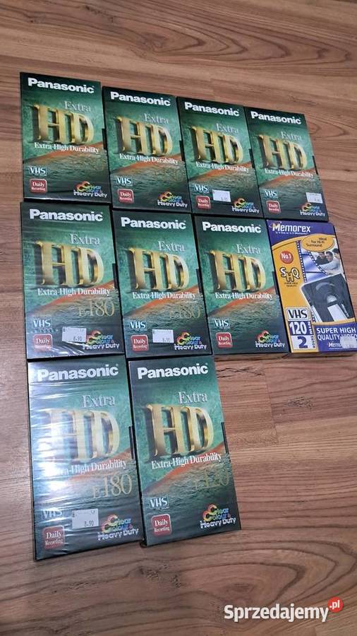 Nowe Kasety VHS HD E120 E180 Panasonic Świecie sprzedam