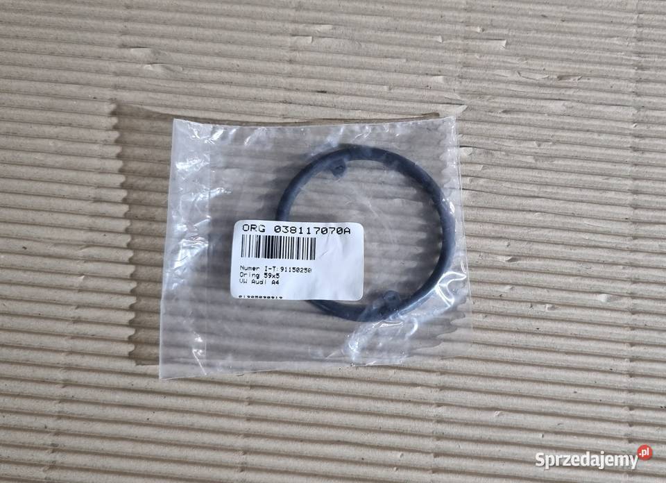 Oring chłodnicy oleju 038117070A VW AUDI SEAT osobowe pomorskie Bolesławice sprzedam