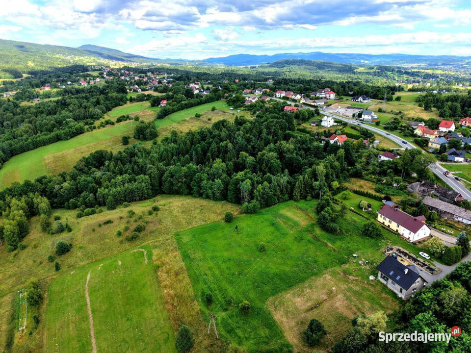 DZIAŁKA BUDOWLANA JORDANÓW polna Jordanów sprzedam