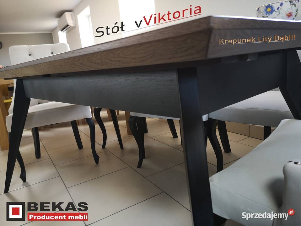 Sliczny Komplet Glamour Salon Stół i Krzesła Warszawa