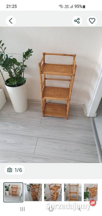 Półki stojące wiszące ratanbambus Lubin