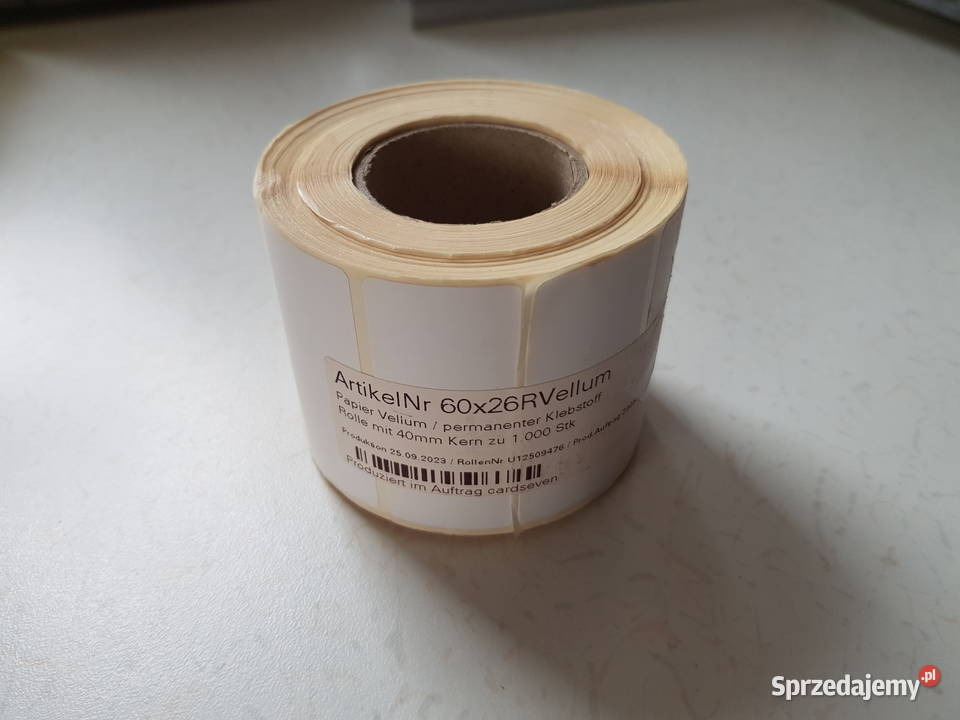 Etykiety samoprzylepne termiczne Magazynowanie Warszawa