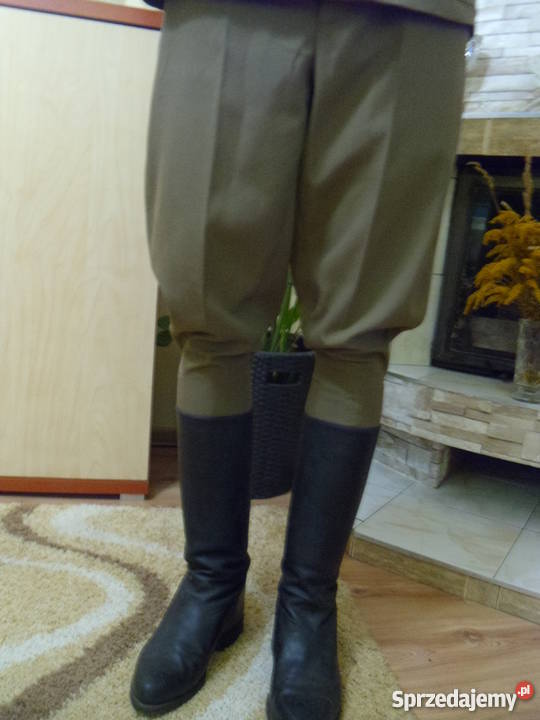 Mundur przedwojennyfurażerka bryczesy patki pas Militaria