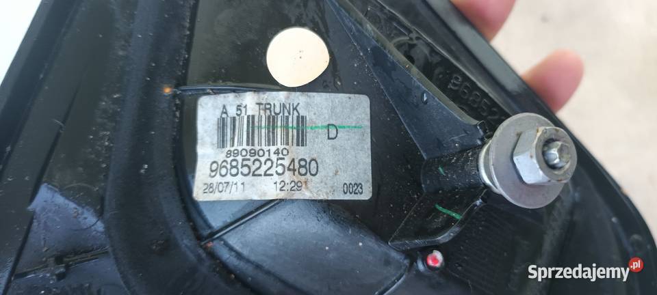 Citroen C3 II 0913r lampa prawa w klapę wysyłka Warszawa