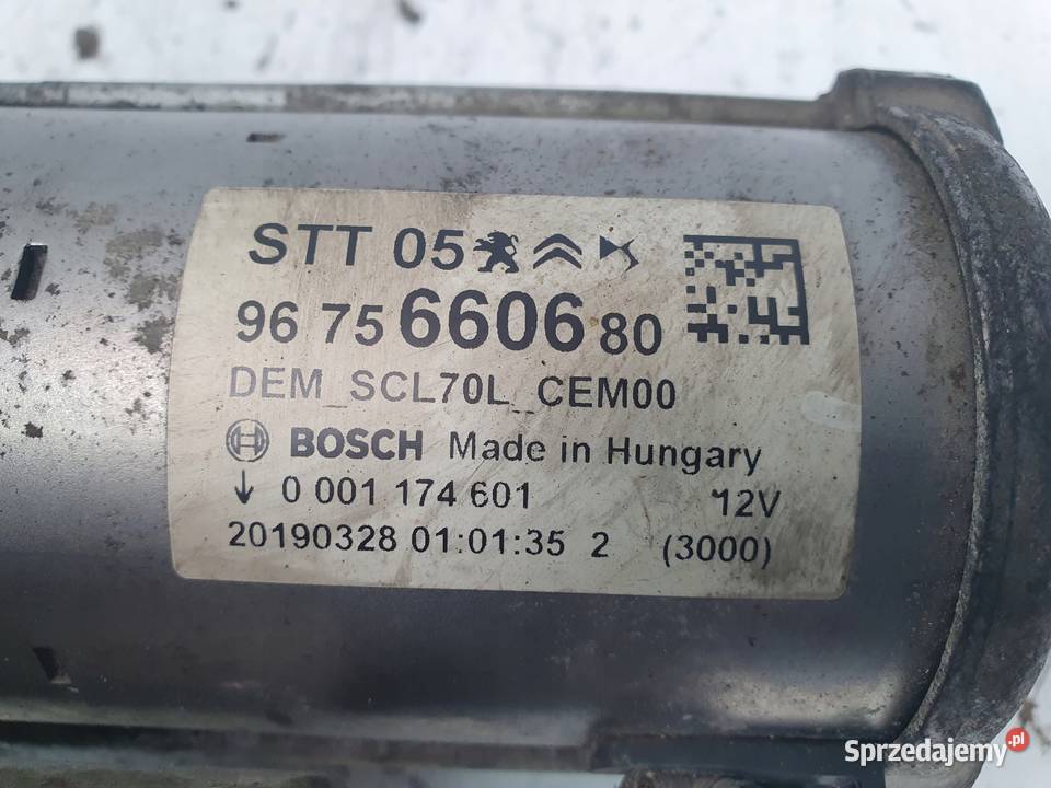 ROZRUSZNIK Citroen C3 III 16 BlueHDi 9675660680 Chełm sprzedam