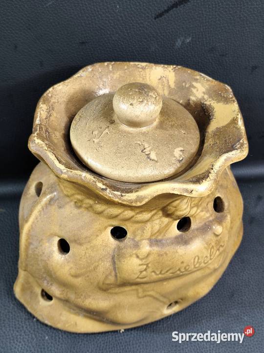 Klimatyczny Ceramiczny Pojemnik na Cebulę Wyposażenie wnętrz łódzkie Poddębice sprzedam