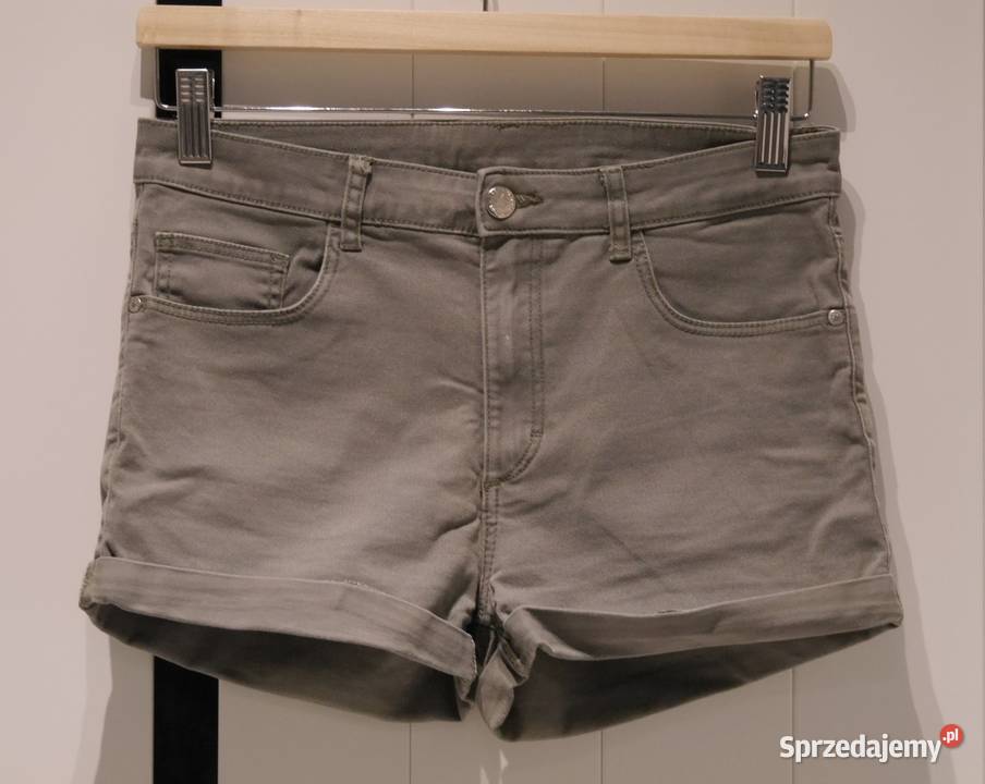 HM krótkie spodenki khaki 170 Spodnie Wrocław