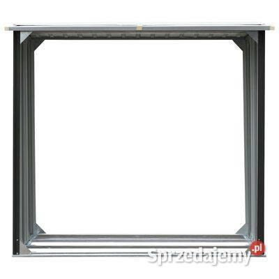 vidaXL Wiata na drewno stal galwanizowana