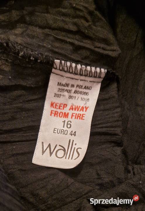 Damska letnia BLUZKA Wallis czarna rozpinana Lublin