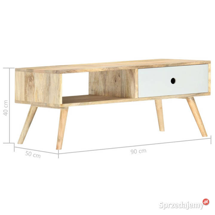 Stolik kawowy 90 x 50 x 40 lite drewno mango Warszawa