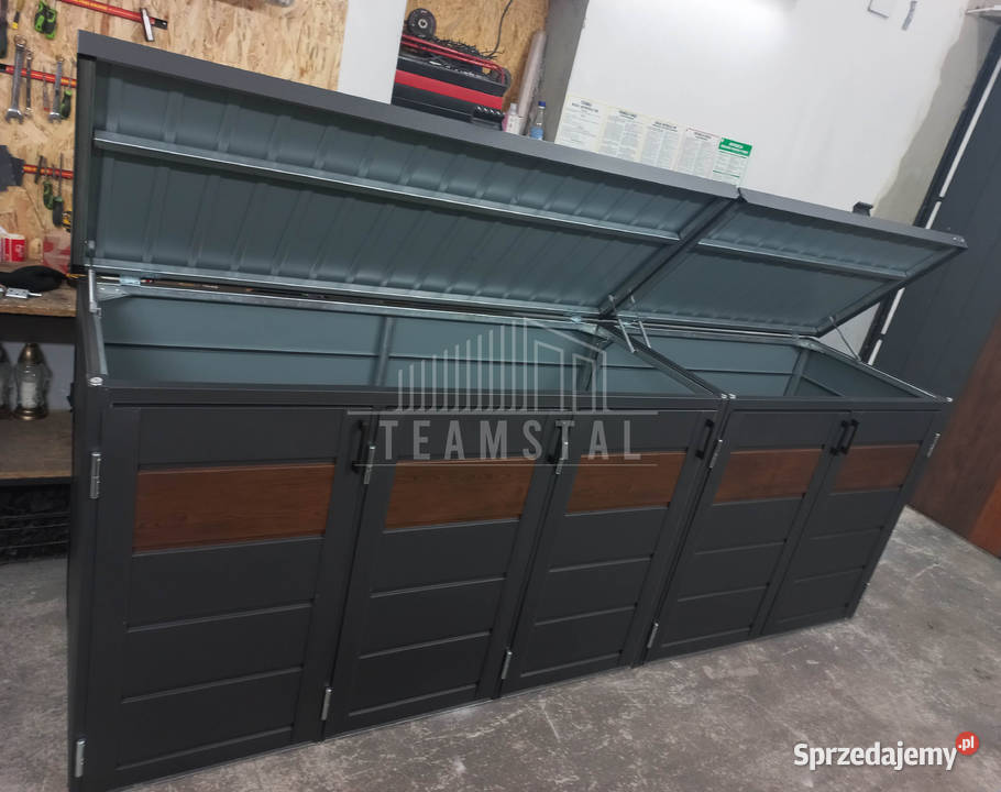 Skrzynia ogrodowa metalowa kufer 150x60x70 Sanok