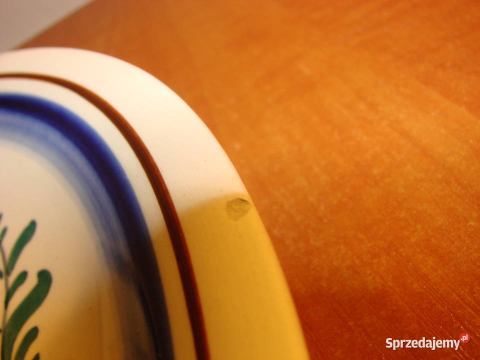 Włocławek fajansowy talerz PRL Pruszcz Gdański sprzedam