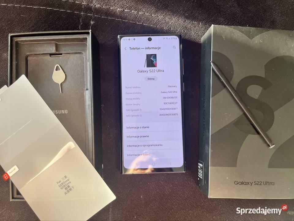 Samsung S22 Ultra ekran świeży S Pen 256 GB i Przeczyce