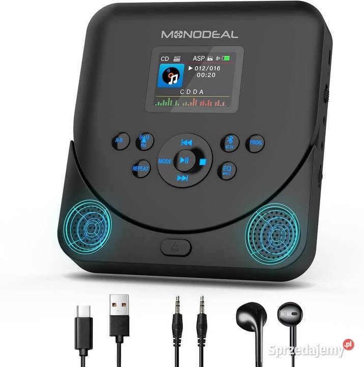 ODTWARZACZ CD DISCMAN 2000mAh BEZPRZEWODOWA Zawiercie