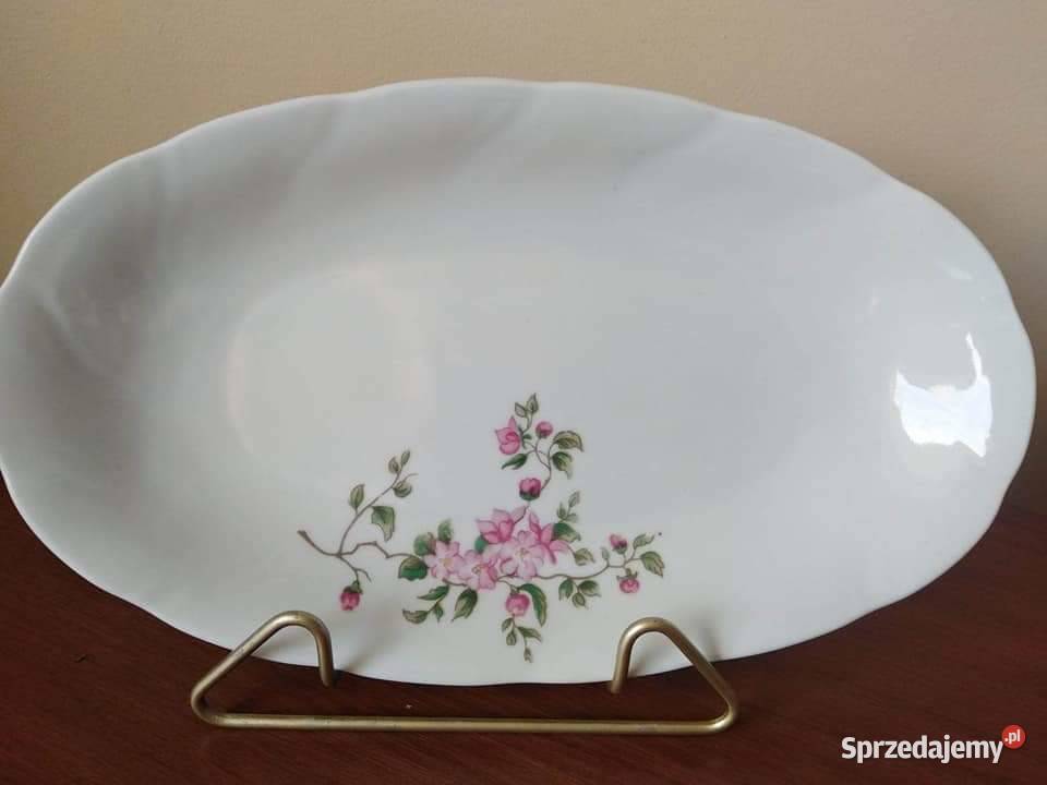 Półmisek porcelanowy pnącze kwiatów dolnośląskie Wałbrzych