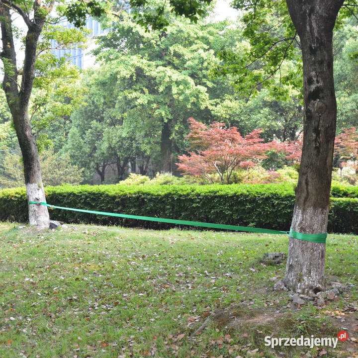 Taśma do slackliningu 15 m x 50 mm 150 zielona Warszawa