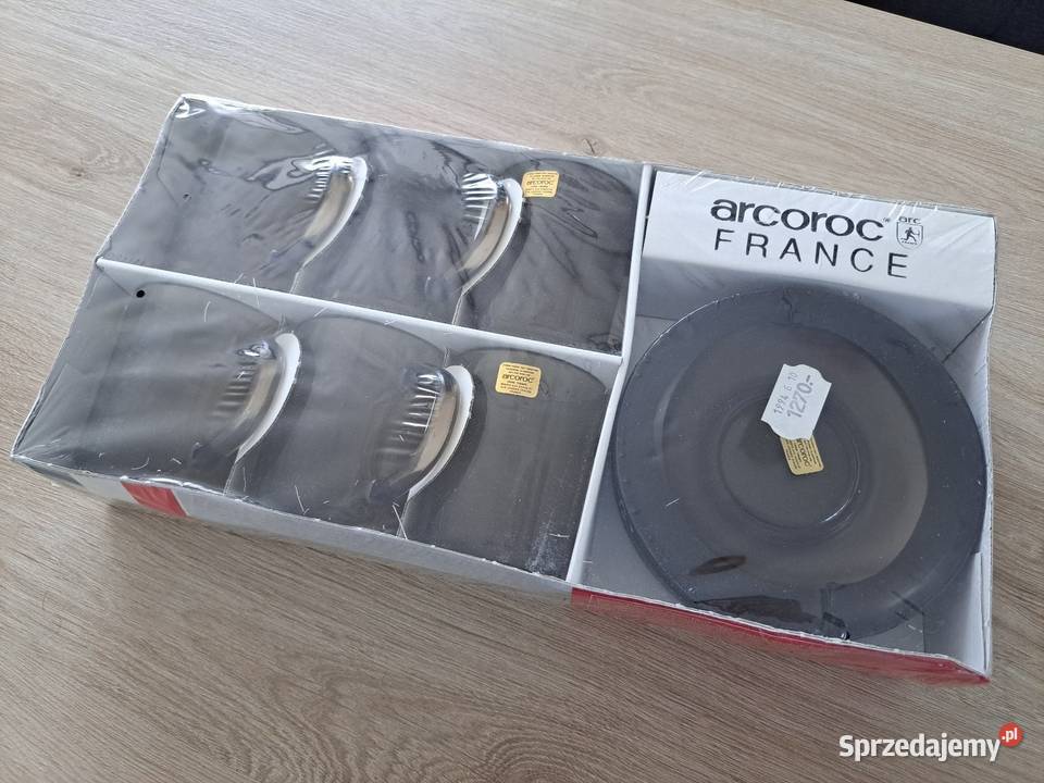 Stare kubki Arcoroc France dymione podstawki Radom