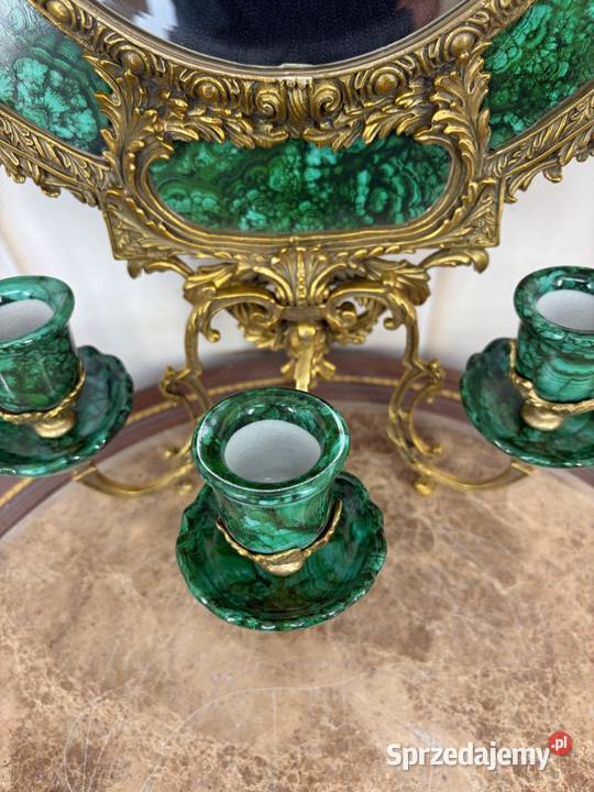 Lustro Porcelana Brąz Sygnowane Porcelanowa Rama małopolskie Kraków