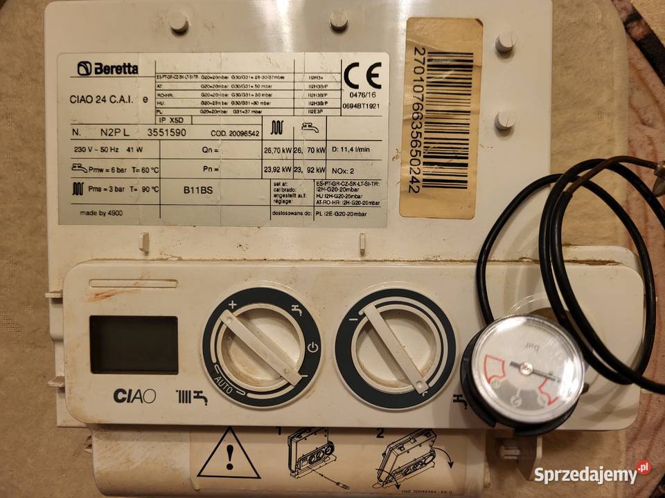 Beretta piec gazowy na części mazowieckie Warszawa