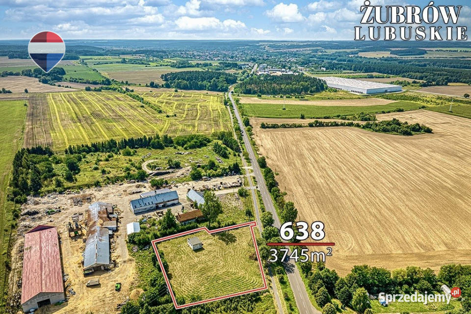 Działka inwestycyjna z WZ 3745 m Żubrów sprzedam