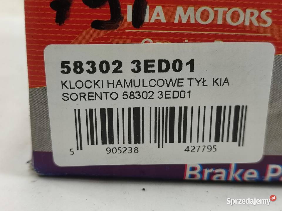 KLOCKI HAMULCOWE TYŁ KIA SORENTO I JC 20022008 osobowe sprzedam