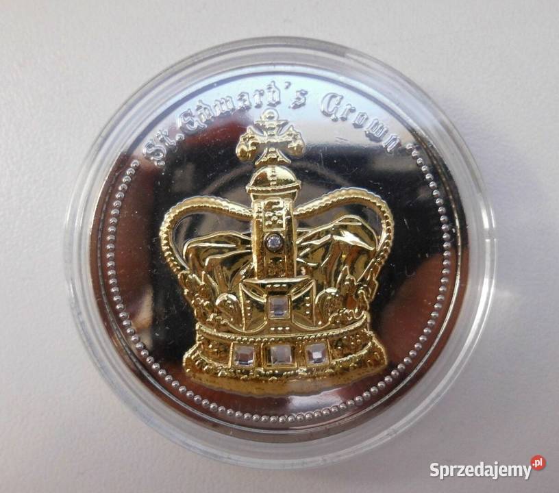 Moneta Europejskie Korony Wacław Edward Złoto Sosnowiec