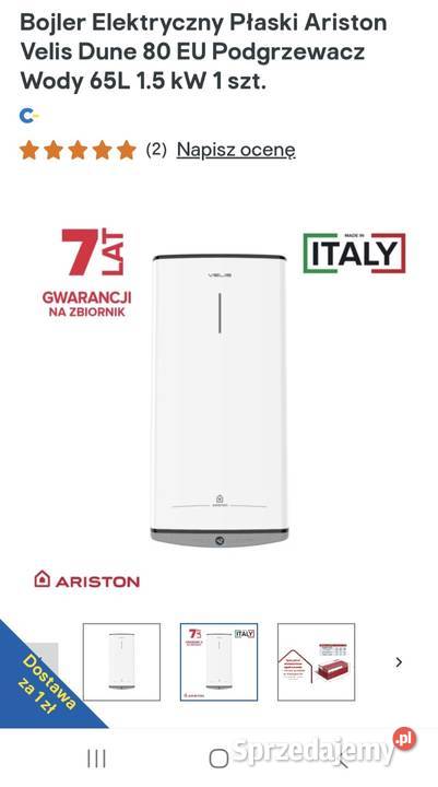 Bojler elektryczny ARISTON Velis Dune 80 65 l Małkinia Górna