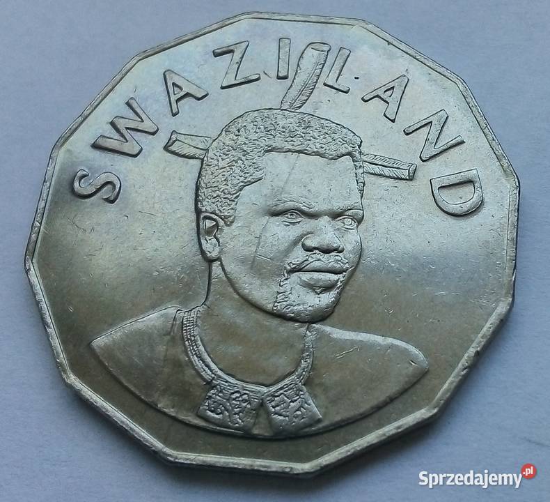 SWAZILAND-50 CENTS-2007 r (LEW I SŁOŃ)