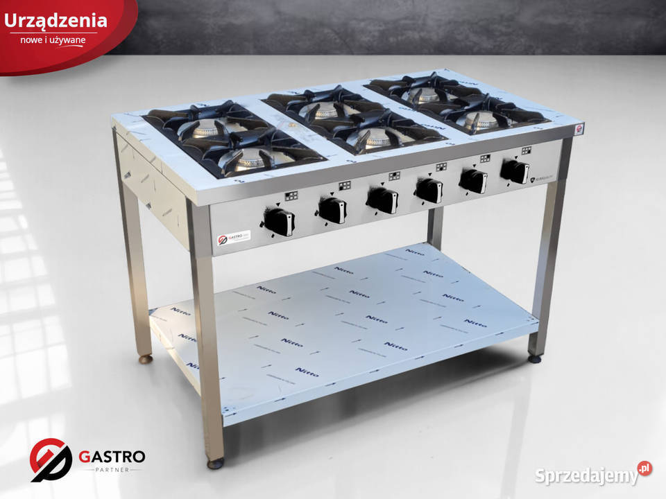Kuchnia gazowa wolnostojąca 6palnikowa z półką wielkopolskie Ostrów Wielkopolski sprzedam
