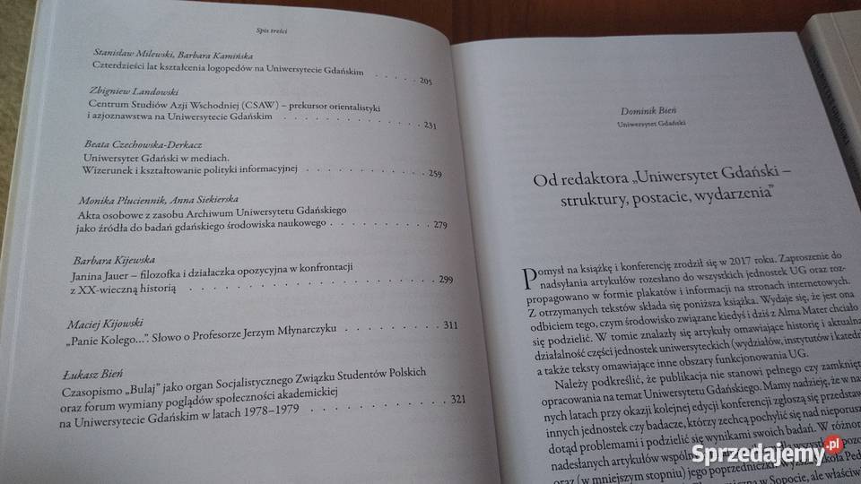 Uniwersytet Gdański struktury postacie Rok wydania 2021 Gdańsk