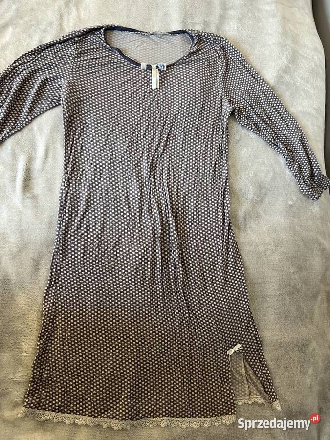 Sukienka piżama koszula nocna w kropki grochy fioletowy podkarpackie Jasło sprzedam