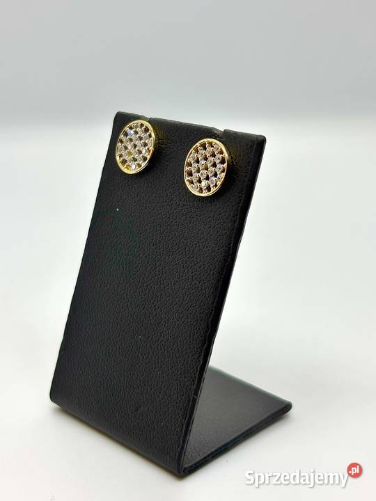 Nowe złote kolczyki pr 585 136g Kółka sztyft Elbląg