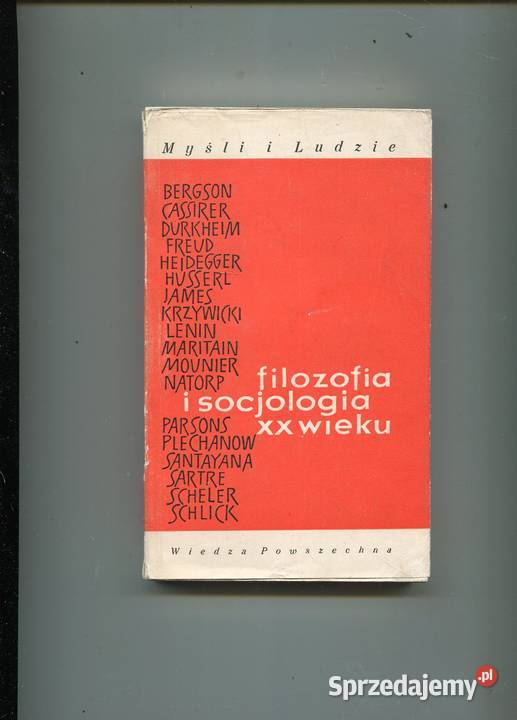 Filozofia i socjologia XX wieku cz1 Szczecin