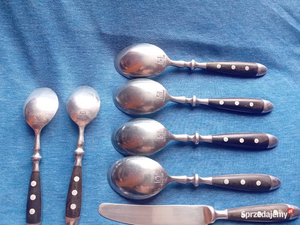 Zestaw sztućców z bakelitowymi obsadkami Niemcy Koźminek