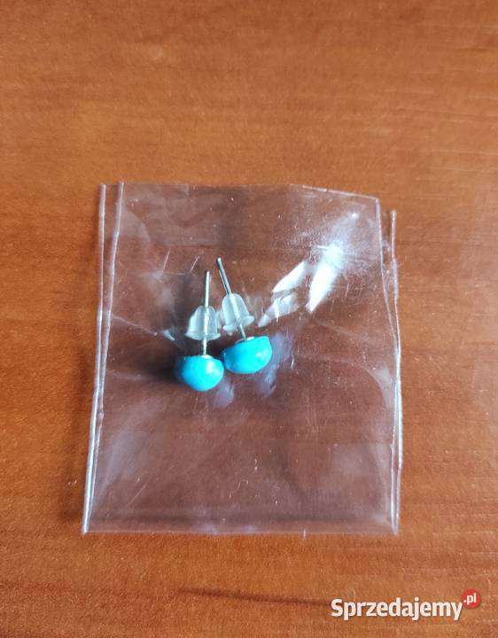 Niebieskie kolczyki NOWE mazowieckie Warszawa
